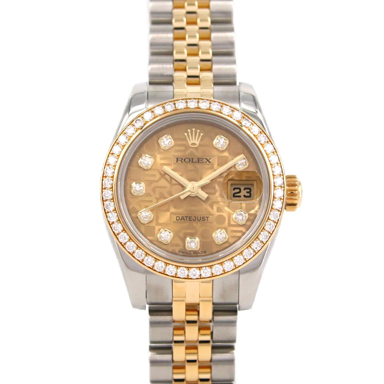 ロレックス デイトジャスト ステンレス x イエローゴールド