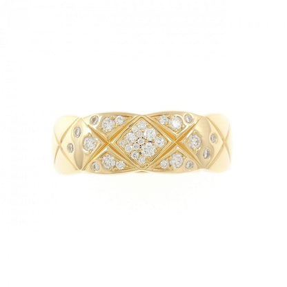 シャネル ココ クラッシュ Au750 ダイヤモンド リング サイズ 13