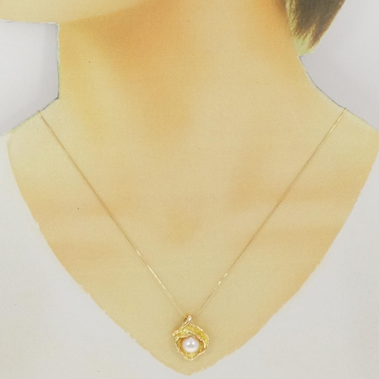 アコヤ パール ネックレス Au750