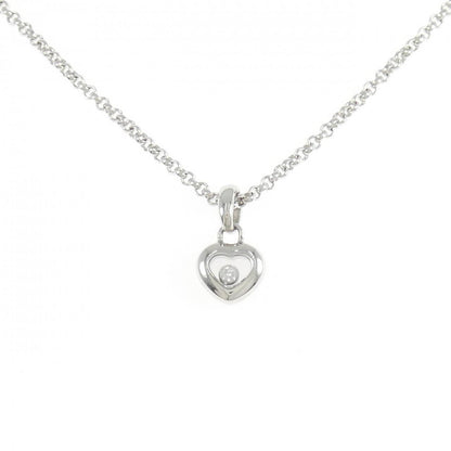 ショパール ハッピー ダイヤモンド Au750 ホワイト ゴールド ネックレス