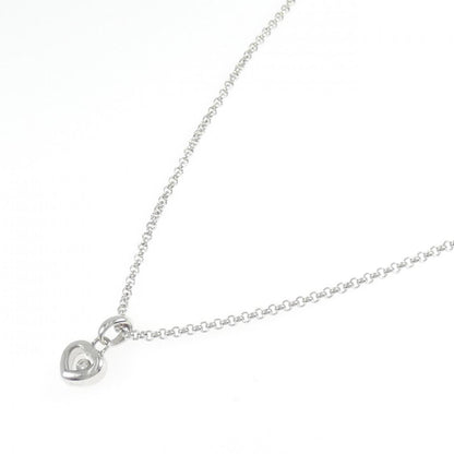 ショパール ハッピー ダイヤモンド Au750 ホワイト ゴールド ネックレス