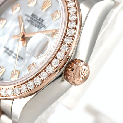 ロレックス デイトジャスト ステンレス スチール x ピンク ゴールド ウォッチ