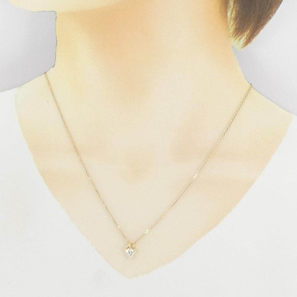 K18イエローゴールド ダイヤモンド ネックレス