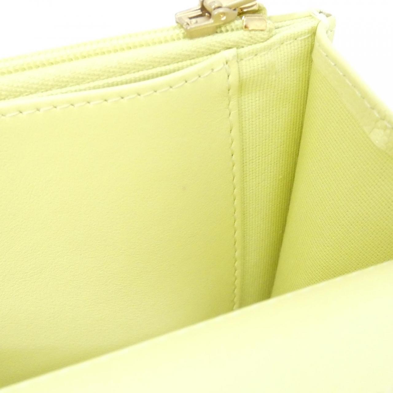 シャネル AP3688 キャビアスキン ウォレット オン チェーン