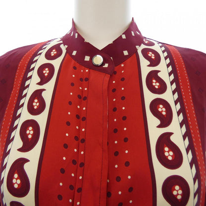 エルメス HARNAIS DE COUR36 ツイルレーヌ シルク ワンピース