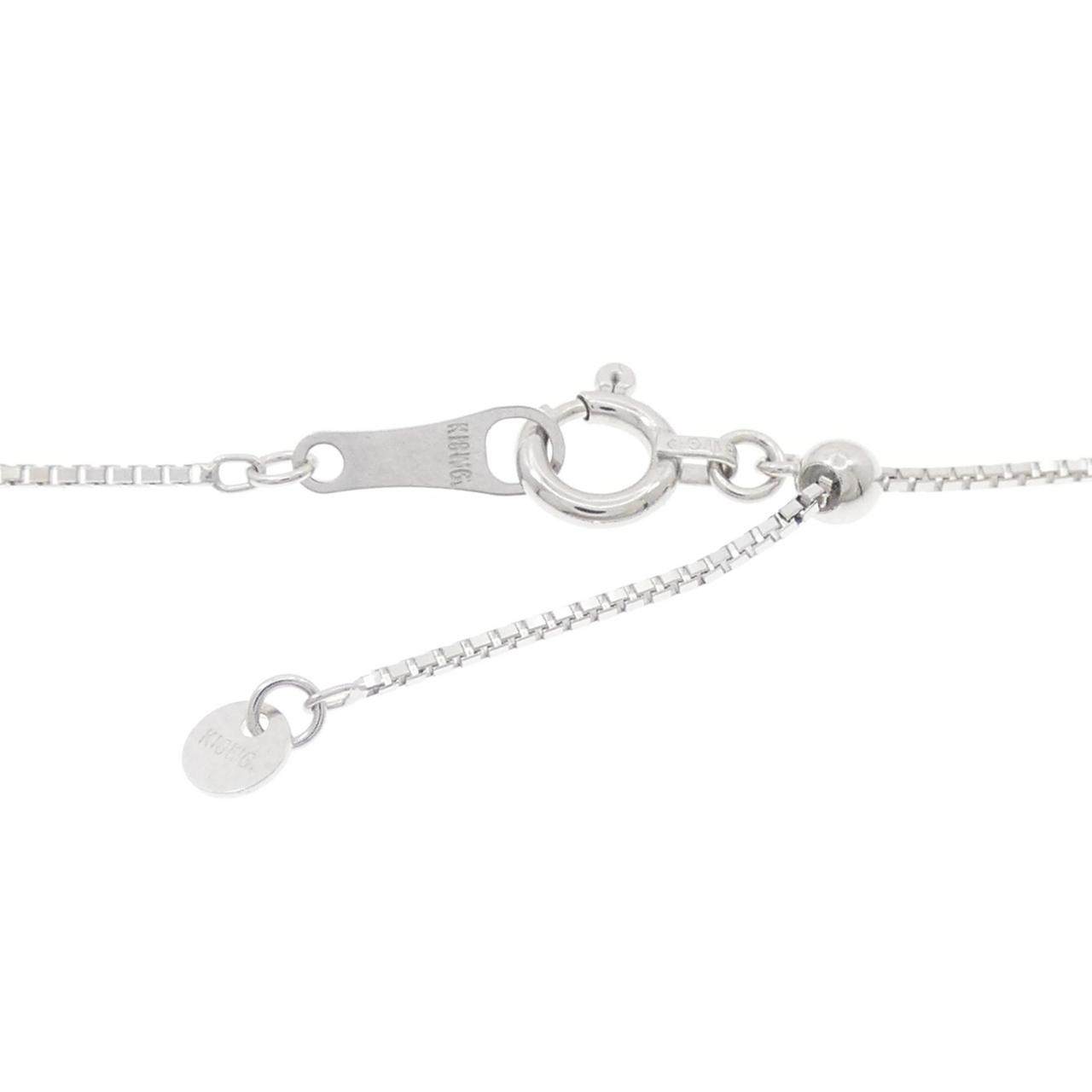 Au750 ダイヤモンド イニシャルM ネックレス