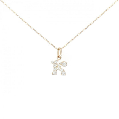 Au750 ダイヤモンド イニシャルK ネックレス
