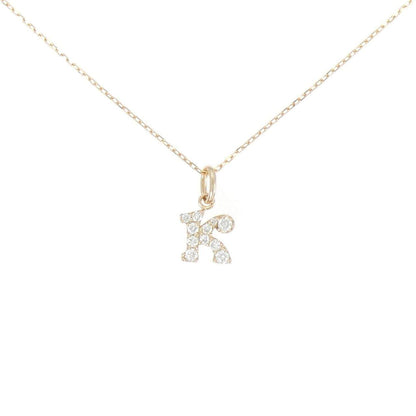 Au750 ダイヤモンド イニシャルK ネックレス