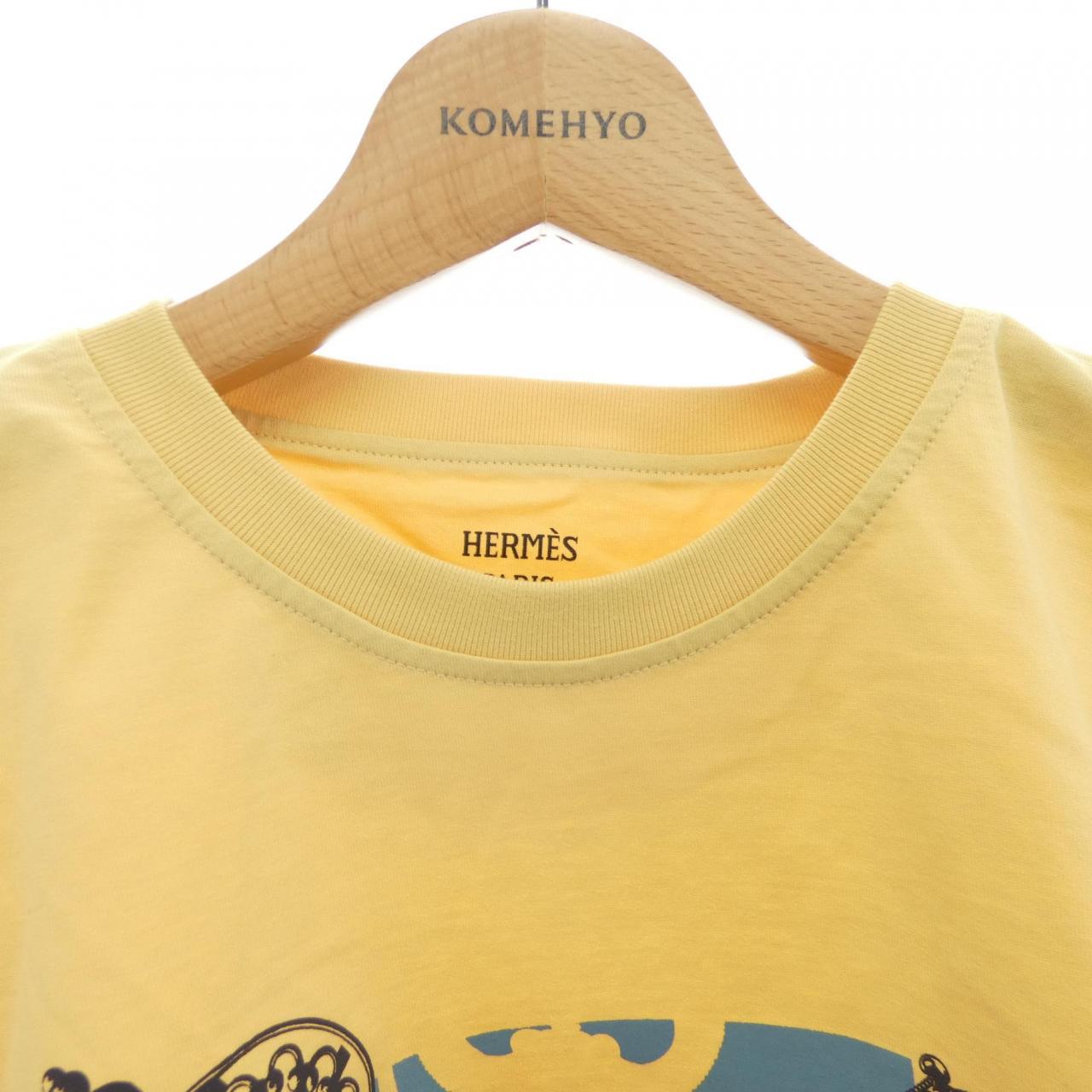 エルメス カルトゥッシュ レクレ コットンTシャツ34