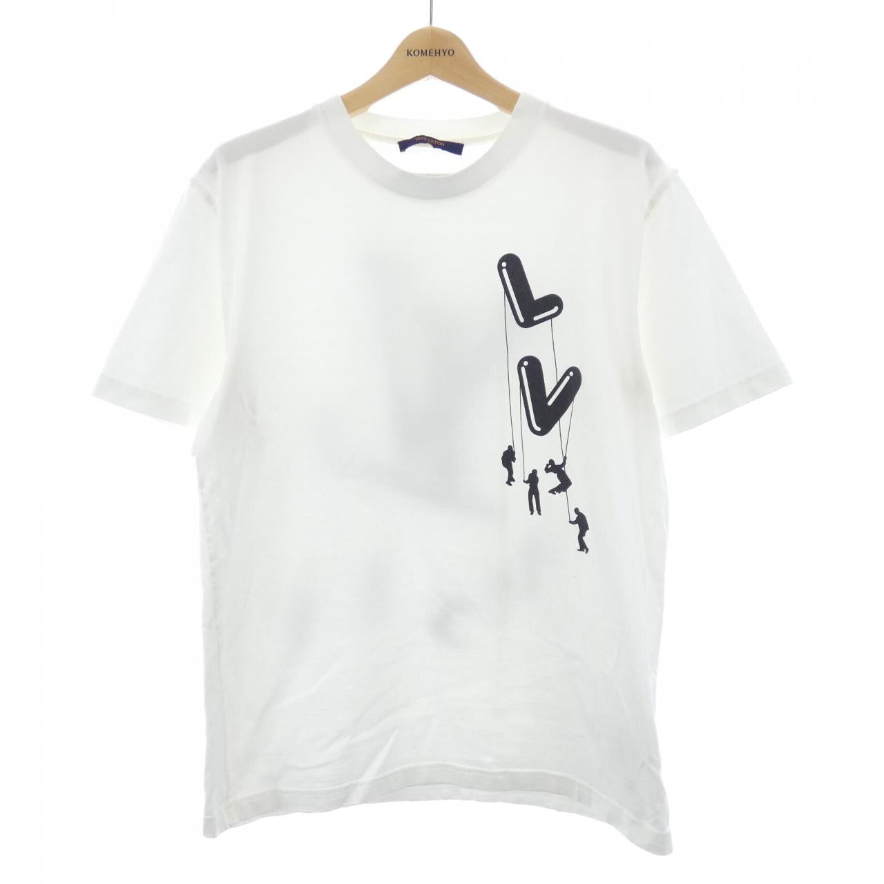 ルイヴィトン フローティングLVプリンテッド コットンTシャツ