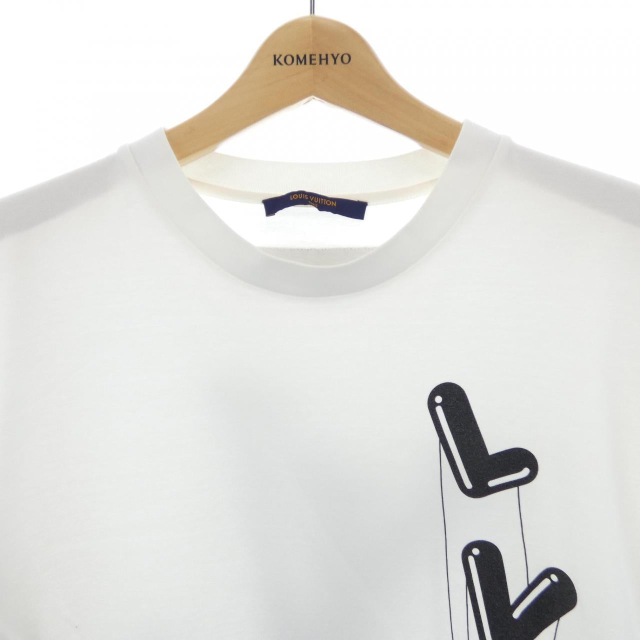 ルイヴィトン フローティングLVプリンテッド コットンTシャツ