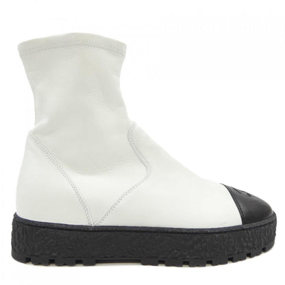 シャネル ANKLE BOOTS ストレッチラムスキン ブーツ