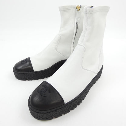 シャネル ANKLE BOOTS ストレッチラムスキン ブーツ