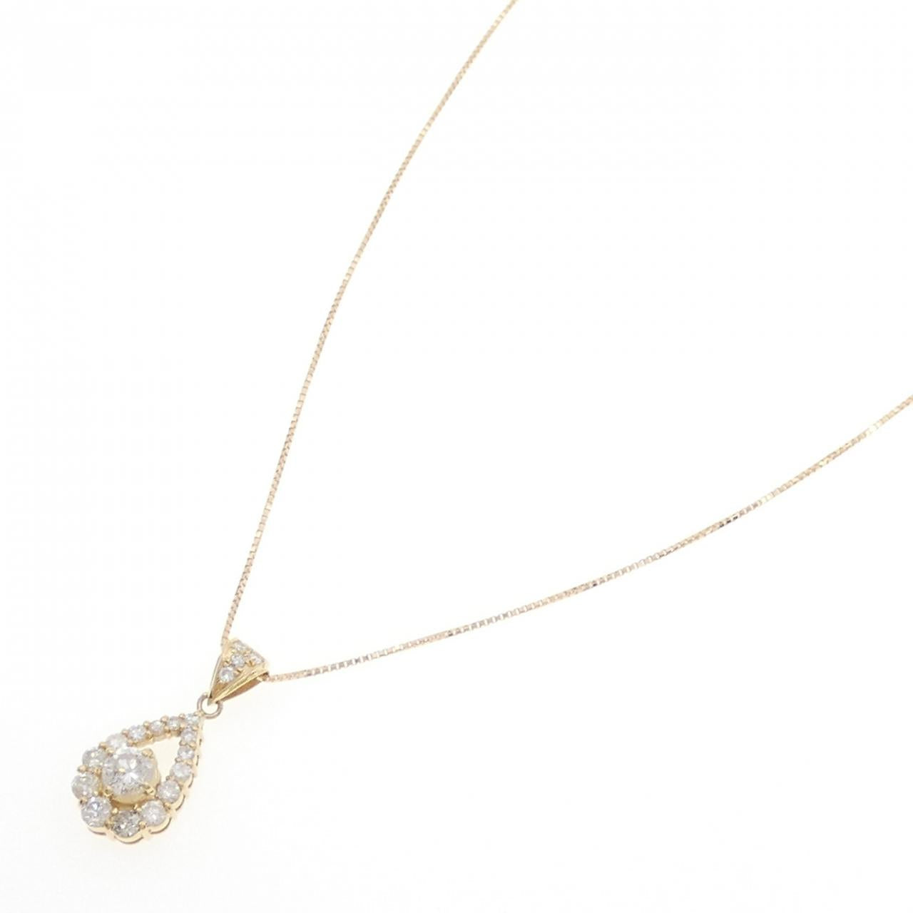 K18イエローゴールド ダイヤモンド ネックレス