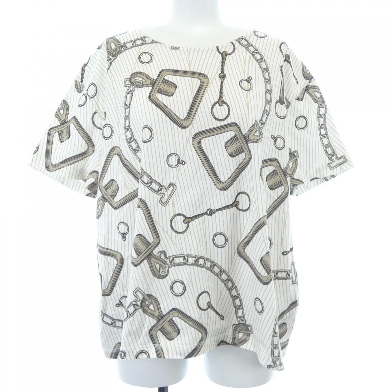 エルメス Kaleidoscope Effet コットンTシャツ