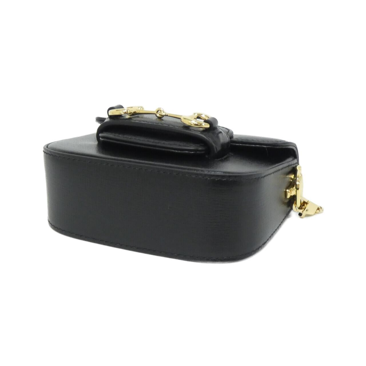 グッチ ホースビット1955 レザーショルダーバッグ