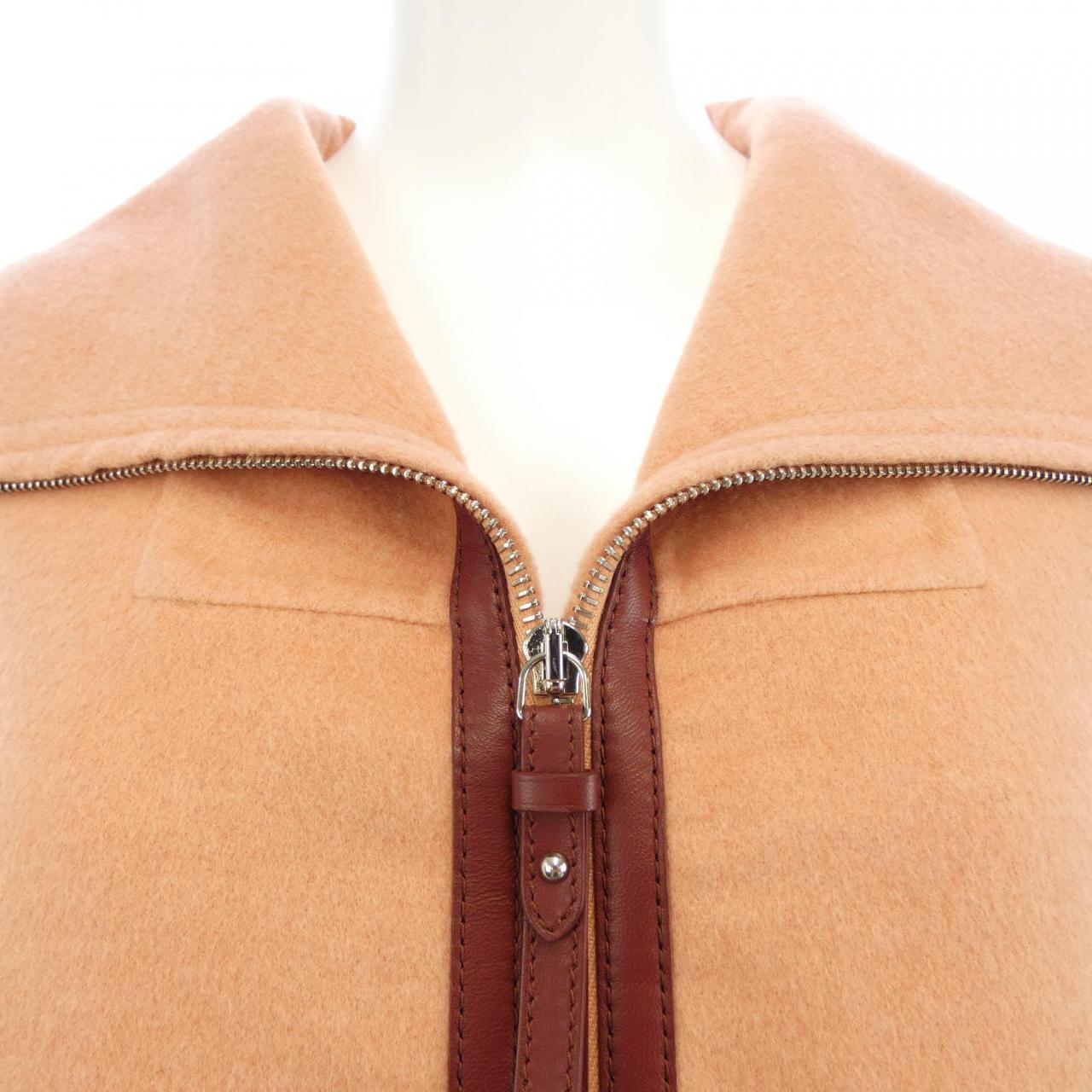 エルメス ダブルフェイス カシミヤ ジャケット