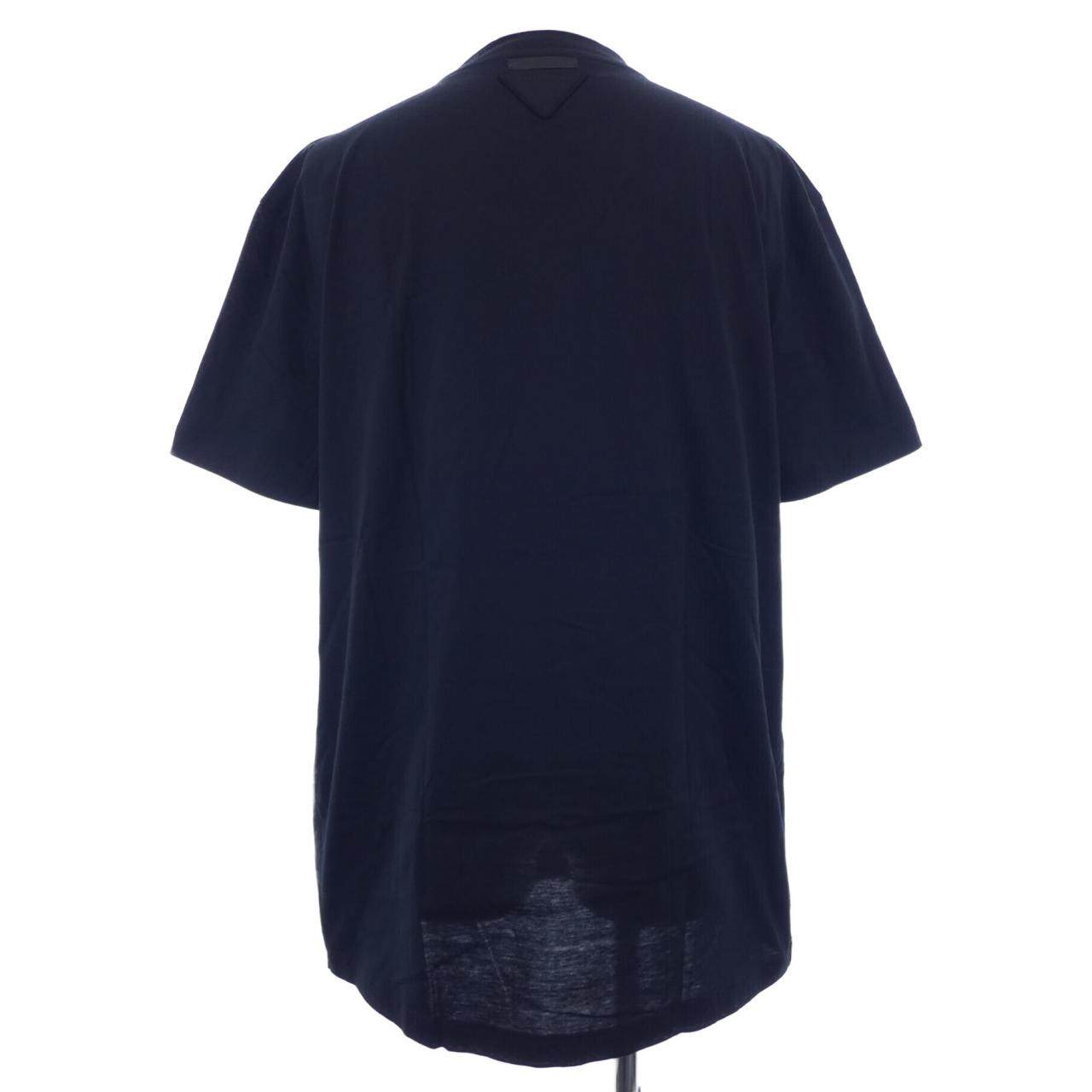 プラダ トライアングルロゴ コットンTシャツ