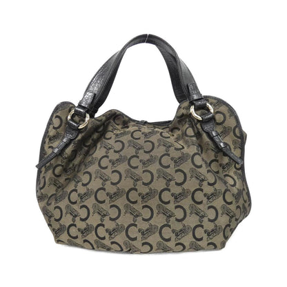 セリーヌ ビタースウィート キャンバス レザー ショルダーバッグ