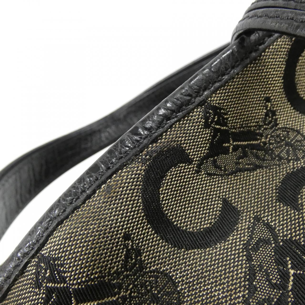 セリーヌ ビタースウィート キャンバス レザー ショルダーバッグ