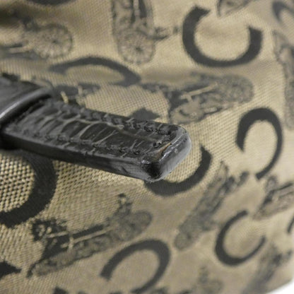 セリーヌ ビタースウィート キャンバス レザー ショルダーバッグ