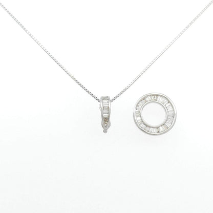 K18ホワイトゴールドダイヤモンドネックレス