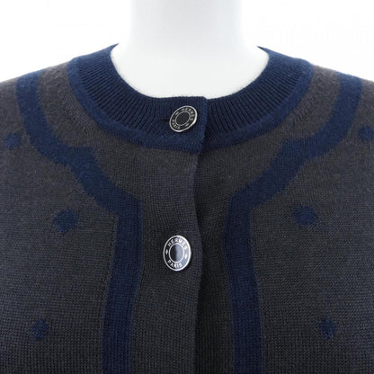 エルメス HARNAIS DE COUR シルクカシミヤカーディガン