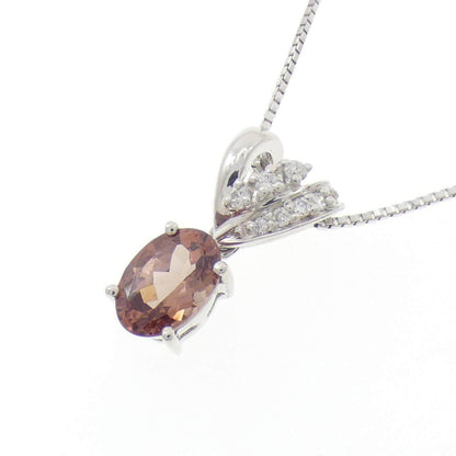 Au750ガーネットダイヤモンドネックレス