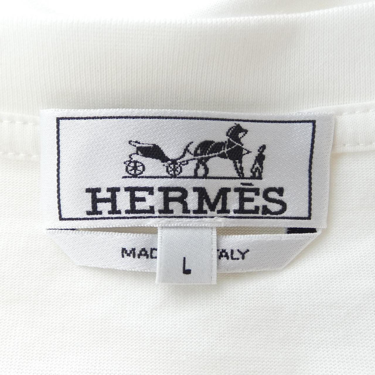エルメス シュヴォーアンシンメトリー コットンTシャツ