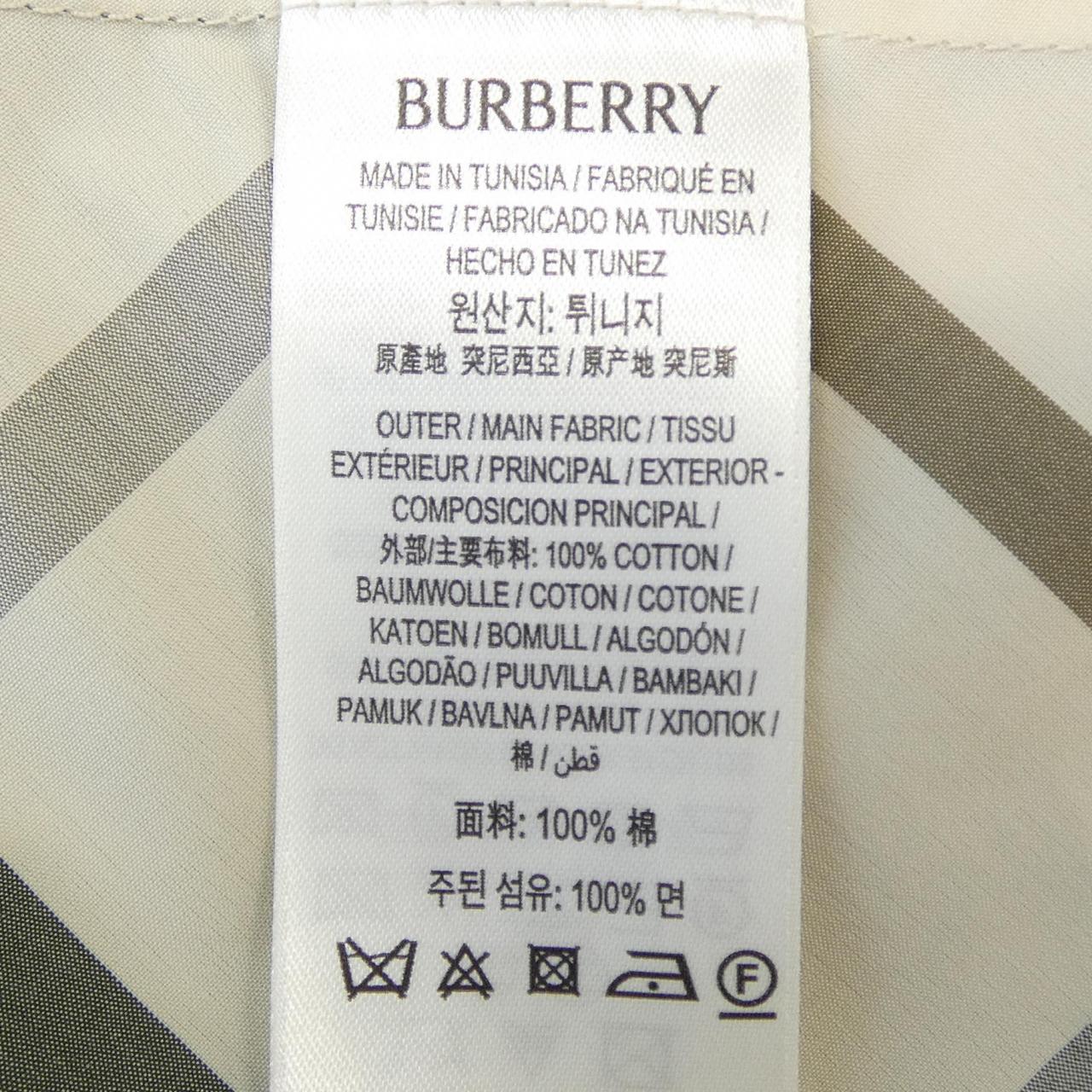 バーバリー コットン半袖シャツ