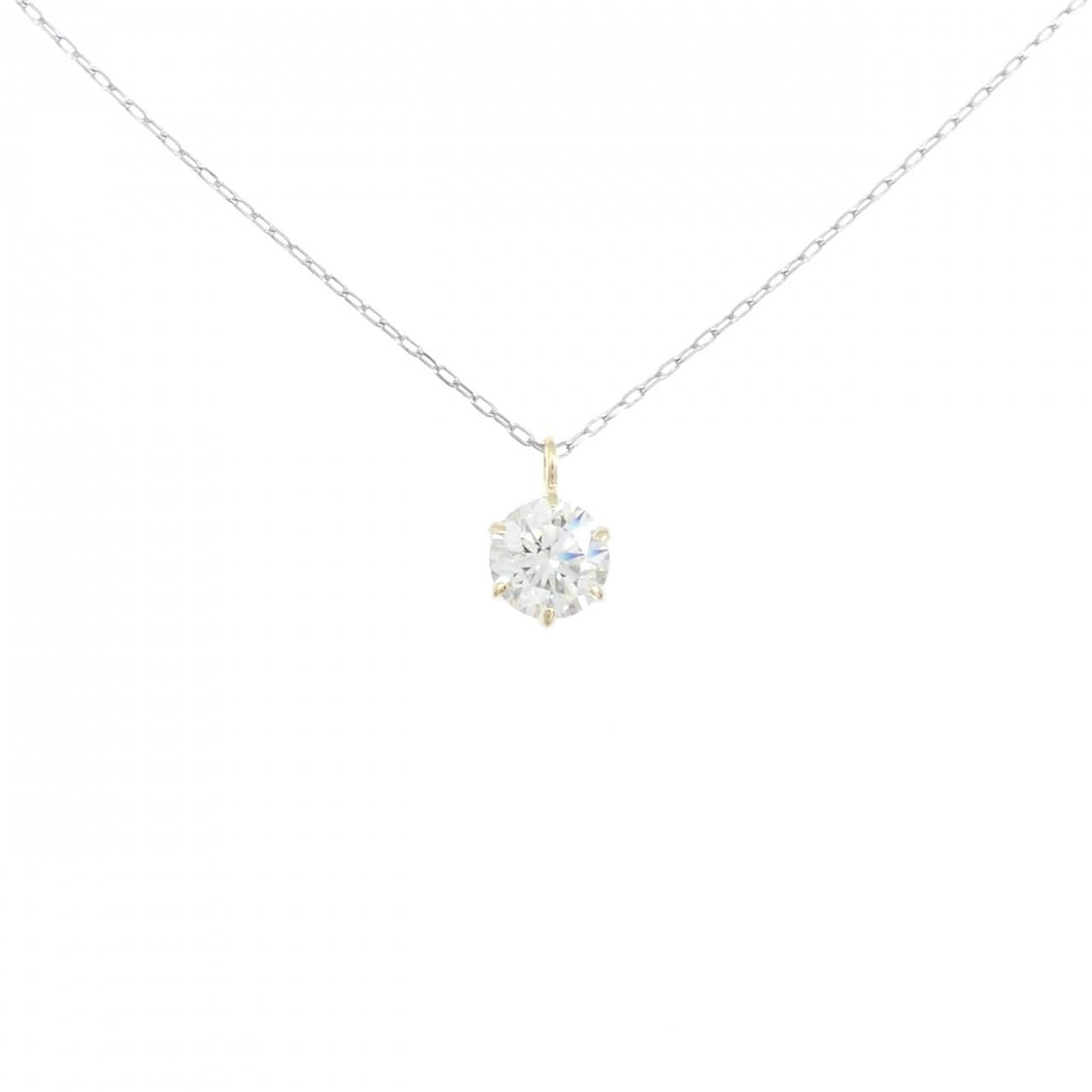 Pt850 K18ダイヤモンドネックレス