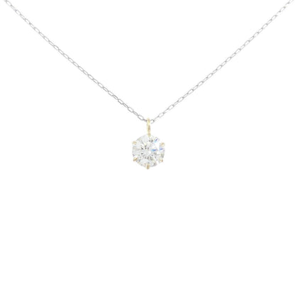Pt850 K18ダイヤモンドネックレス