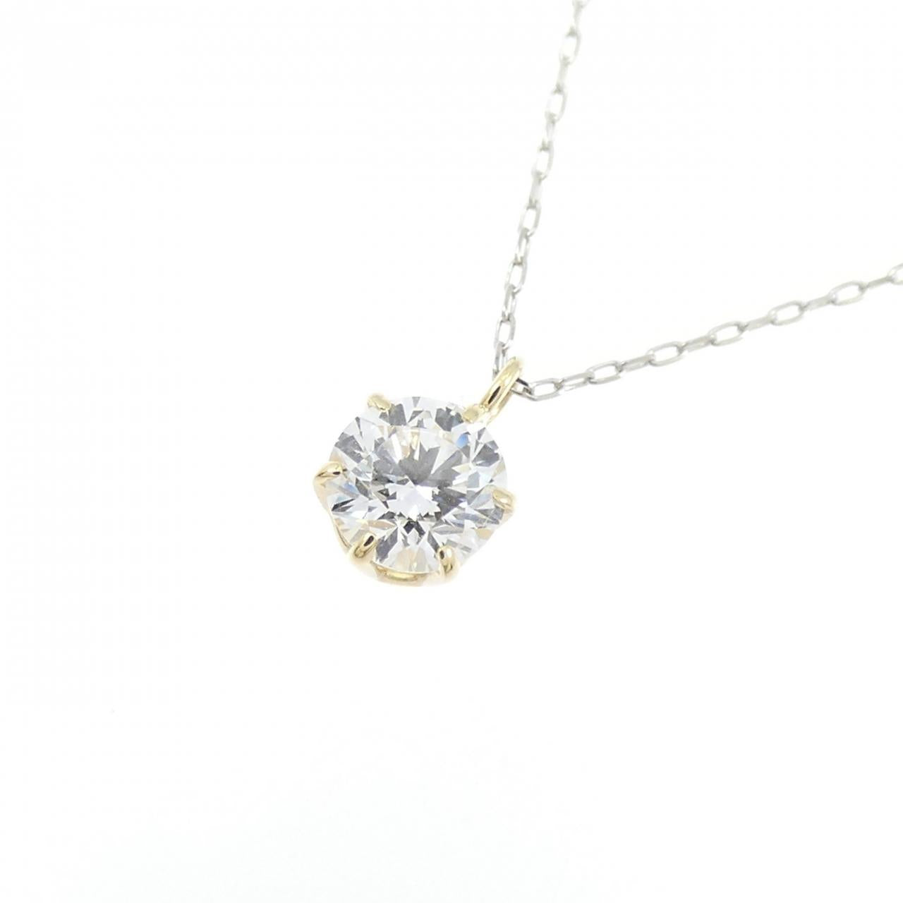 Pt850 K18ダイヤモンドネックレス