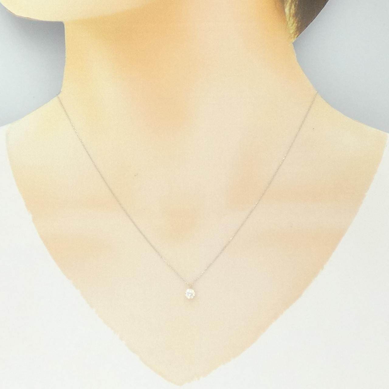 Pt850 K18ダイヤモンドネックレス