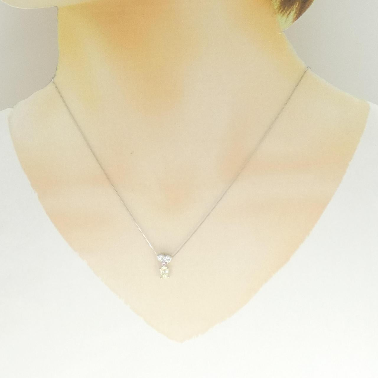 Pt900 Pt850 ダイヤモンド ネックレス
