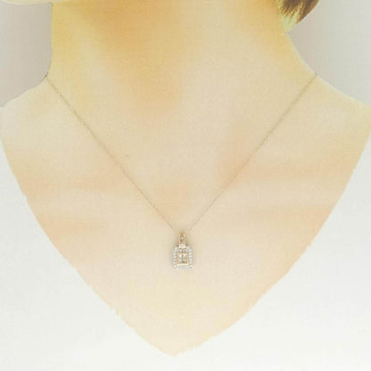 K18PG/PT950 ダイヤモンド ネックレス