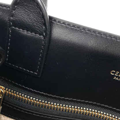 セリーヌ スモールバーティカルカバ キャンバス カーフ トートバッグ