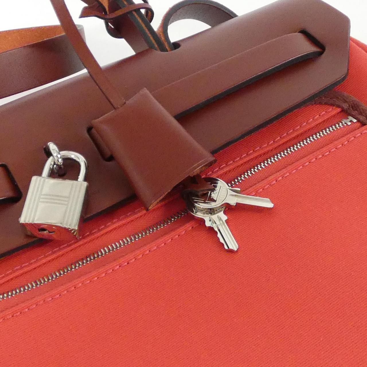 エルメス エールバッグ ジップPM トワルオフィシェ ヴァッシュハンター バッグ