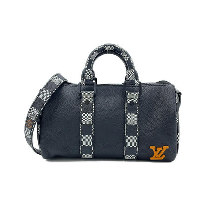 ルイヴィトン ダミエディストーテッド シティキーポル XS ショルダーバッグ
