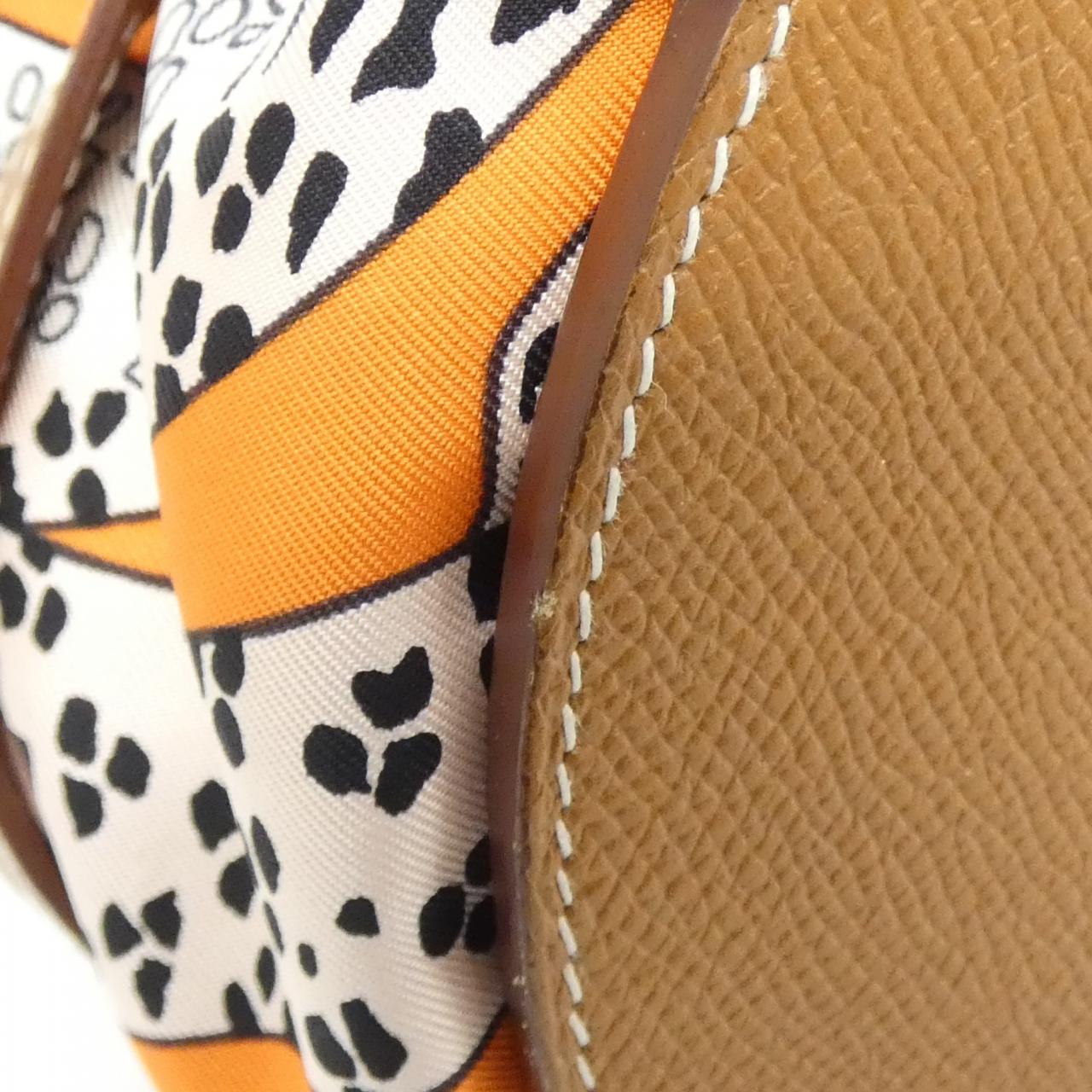 エルメス LEOPARDSミュザルディーヌ エプソン シルク ショルダーバッグ