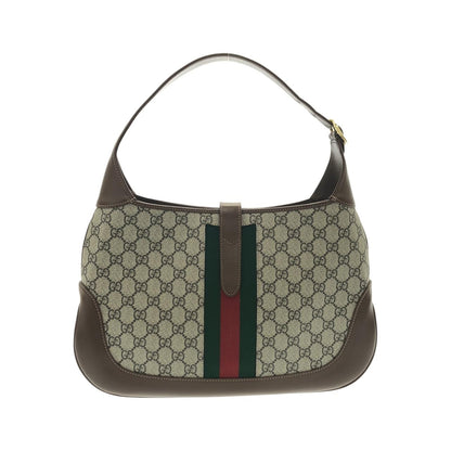 グッチ ジャッキー1961 GGスプリームキャンバス レザー ショルダーバッグ