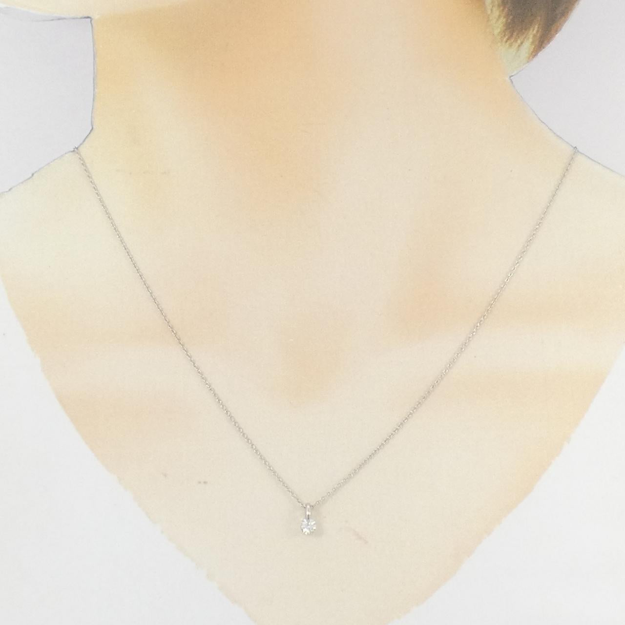 Pt900 Pt850 ダイヤモンドネックレス