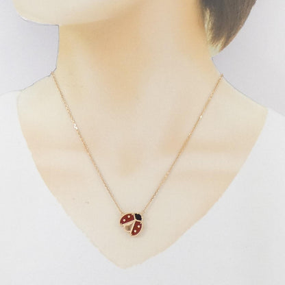 ヴァンクリーフアンドアーペル ラッキースプリング 750ピンクゴールド ネックレス