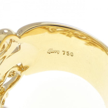 クイーン 750イエローゴールド ダイヤモンドリング