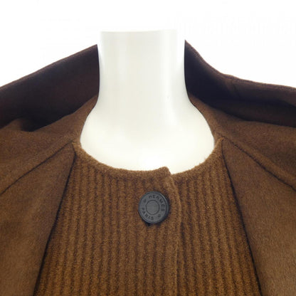 エルメス LOOK12 Knit Details カシミヤコート