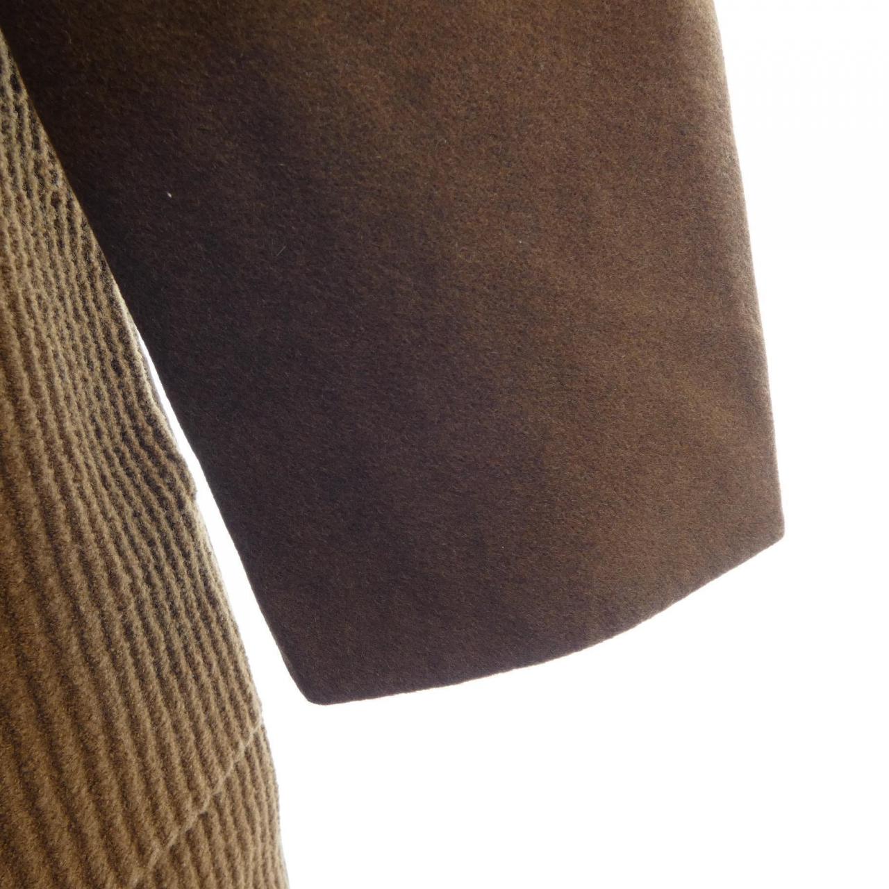 エルメス LOOK12 Knit Details カシミヤコート