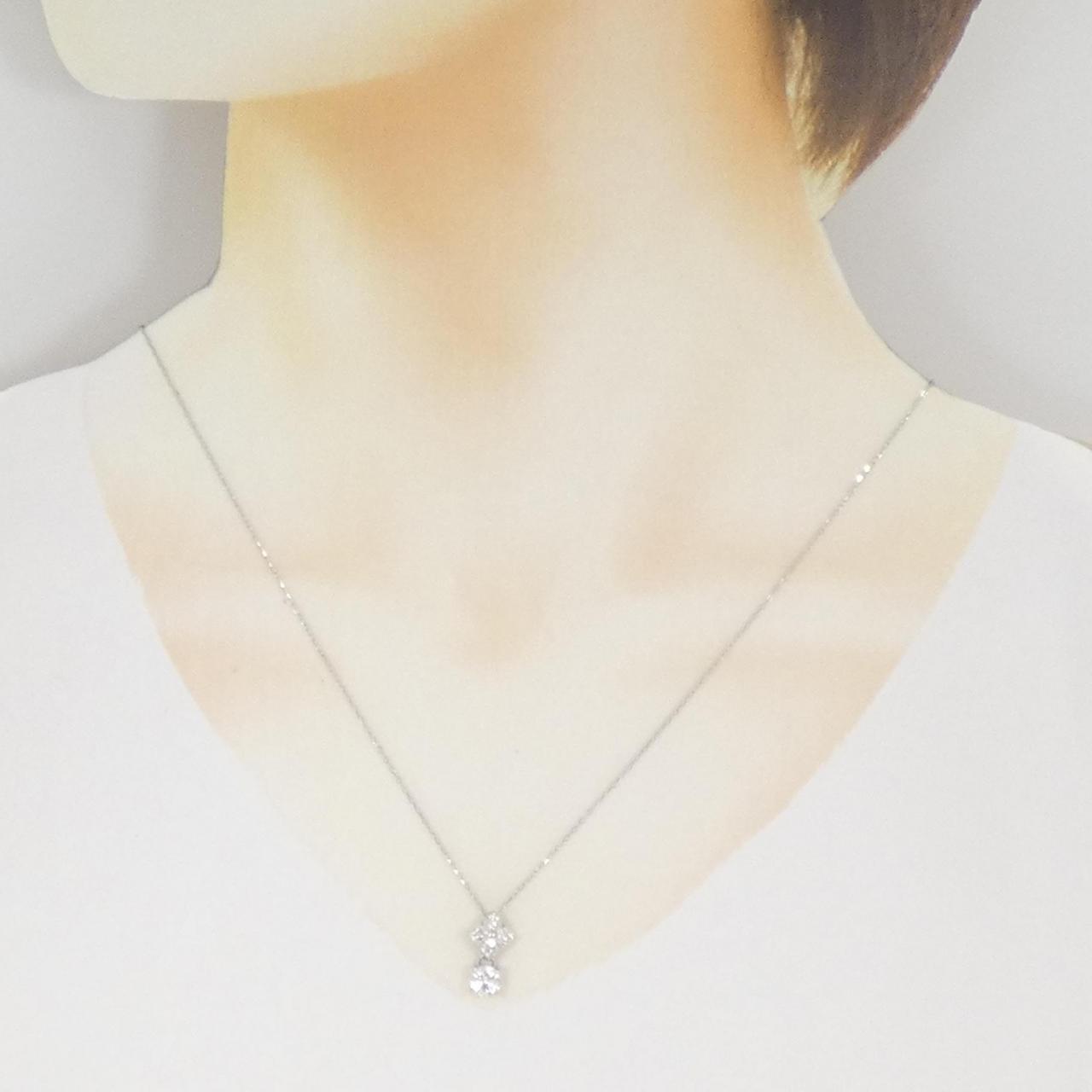 Pt850 ダイヤモンドネックレス