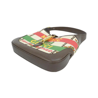グッチ ジャッキー1961 キャンバス レザー ショルダーバッグ