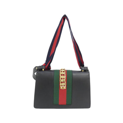 グッチ SYLVIE レザー ショルダーバッグ