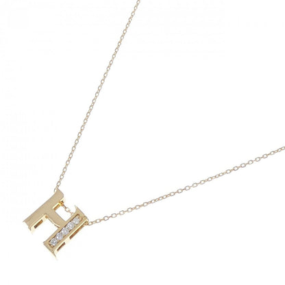 Au750 ダイヤモンド イニシャルH ネックレス